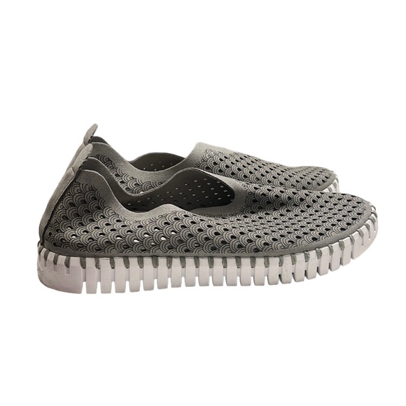 Ilse Jacobsen Hornbek Platform Slip On Grey Shoes Size 36 (US 5.5 - 6) - Picture 2 of 9